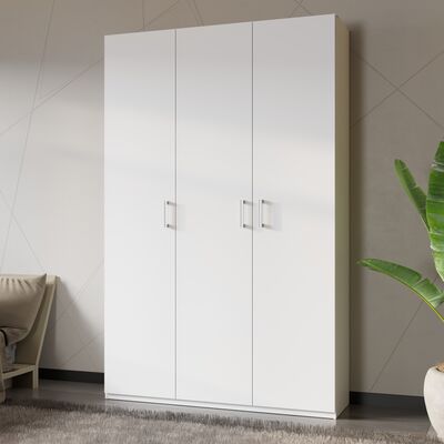 Homebox vaatekaappi 133,2x210x42 cm valkoinen